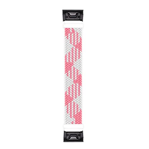 NHYHEHMR 22 26mm Quickfit Watch Strap For Fenix 7 7X 6 6X Pro 5X 5 Plus 3HR 935 945 S60 MK1 Braided Solo Loop Nylon Watch Wrist band von NHYHEHMR