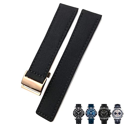 NHYHEHMR 22mm Canvas Nylon Watch Strap Blue Green Watch Band For Breitling CHRONOMAT NAVITIMER SUPEROCEAN For Men Bracelet NHYHEHMR 22mm Canvas Nylon Watch Strap Blue Green Watch Band For Breitling CHRONOMAT NAVITIMER SUPEROCEAN For Men Bracelet von NHYHEHMR