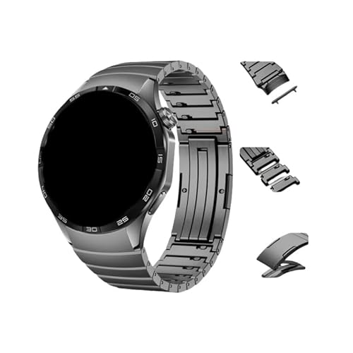 NHYHEHMR 22mm Uhrengurtseite Schieberschieber -Freisetzung Armband ， Für Uhren GT4 46mm Metall Edelstahl Armband für Uhr GT4 Uhrenzubehör (schwarz) von NHYHEHMR