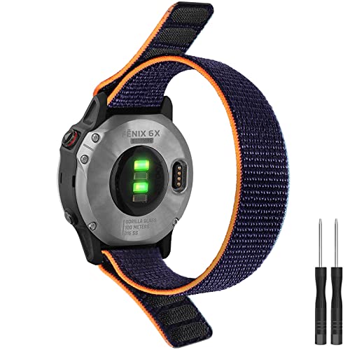 NHYHEHMR 26mm Loop Nylon Strap for Fenix 6X / Fenix 5X / Fenix 7X, Ultralight Quick Drying Watch Strap for Fenix 6X Pro/Sapphire NHYHEHMR 26mm Loop Nylon Strap for Fenix 6X / Fenix 5X / Fenix 7X, Ultralight Quick Drying Watch Strap for Fenix 6X Pro/Sapphire von NHYHEHMR