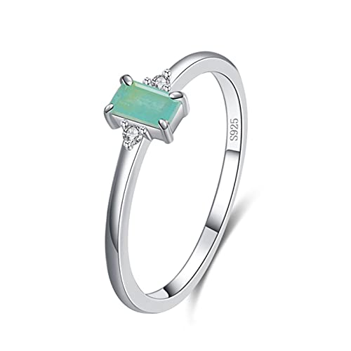 NHYHEHMR Exquisite Paraiba Turmaline Fingerringe für Frauen Mode Fine Schmuck Geschenk von NHYHEHMR