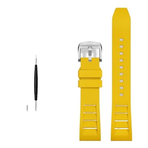 NHYHEHMR FKM Fluor Gummi -Uhrband 20mm 21mm 22mm 24mm Uhren Band Sport Uhrengurt von NHYHEHMR