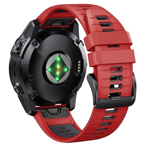 NHYHEHMR Für Fenix 7x Pro/6x Pro -Band für Fenix 6x -Gurt Fenix 7x Band 26mm Breite Fenix 5x Plus -Armband für Abstammung MK2i/Tactix Delta/Tactix 7 Pro/Tactix 7 Soft Silicon Uhrenbänder NHYHEHMR Für Fenix 7x Pro/6x Pro -Band für Fenix 6x -Gurt Fenix 7x Band 26mm Breite Fenix 5x Plus -Armband für Abstammung MK2i/Tactix Delta/Tactix 7 Pro/Tactix 7 Soft Silicon Uhrenbänder von NHYHEHMR