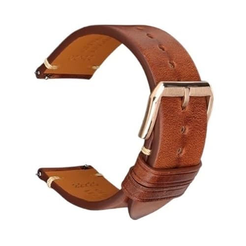 NHYHEHMR Genuine Leather Watch Band 18mm 20 mm 22mm 24mm Watchband fit for fit for fit for fit for Galaxy Man Women Quick Release Watch Strap von NHYHEHMR