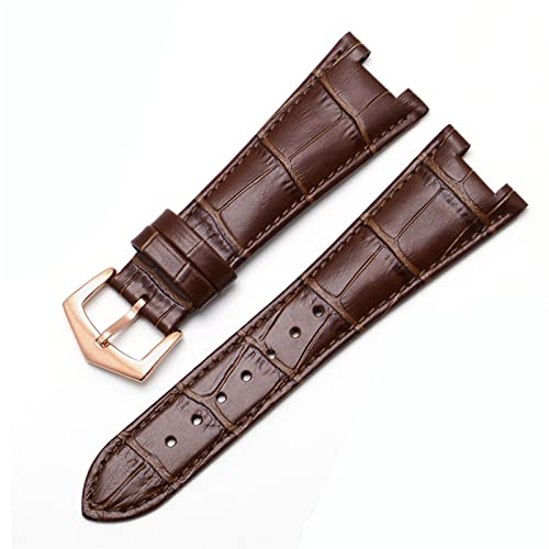 NHYHEHMR Genuine Leather Watch Band For 5711 5712G Nautilus Watchs Men And Women Special Notch 25mm*12mm Watch Strap von NHYHEHMR