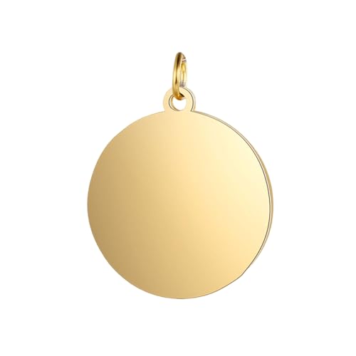 NHYHEHMR Girls Accessories 5pcs 316 Stainless Steel Mirror Polished 8-20mm Round Disc Blank Tag Charm Pendants for Engraving necklace NHYHEHMR Girls Accessories 5pcs 316 Stainless Steel Mirror Polished 8-20mm Round Disc Blank Tag Charm Pendants for Engraving necklace von NHYHEHMR
