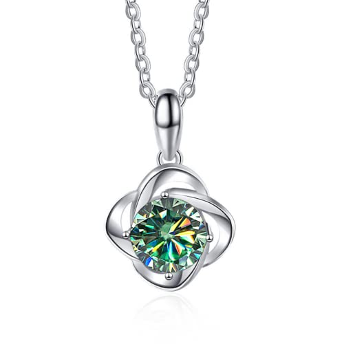 NHYHEHMR Halskette mit Anhänger in blau-gelben rosa Moissanit 1 Karat Farbe D VVS1 für Frauen in Silber Sterling 925-Geburtsday Valentinstag mit Zertifikat NHYHEHMR Halskette mit Anhänger in blau-gelben rosa Moissanit 1 Karat Farbe D VVS1 für Frauen in Silber Sterling 925-Geburtsday Valentinstag mit Zertifikat von NHYHEHMR