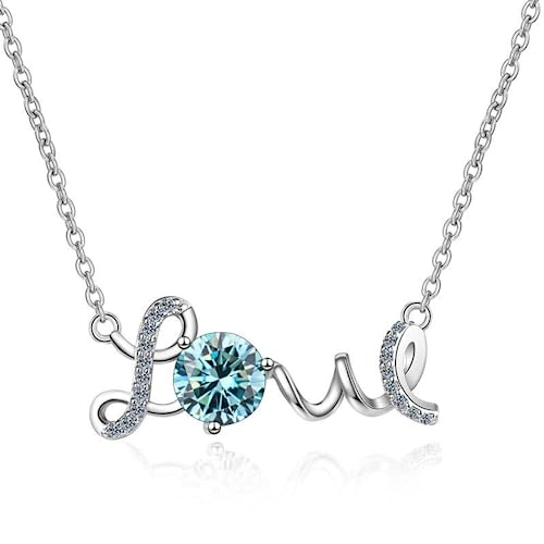 NHYHEHMR Halskette mit Anhänger in rosa/blau/gelb Moissanit 1 CT für Frau, Moissanit Halskette VVS1 Farbe D, Geschenkschmuck mit Zertifikat NHYHEHMR Halskette mit Anhänger in rosa/blau/gelb Moissanit 1 CT für Frau, Moissanit Halskette VVS1 Farbe D, Geschenkschmuck mit Zertifikat von NHYHEHMR