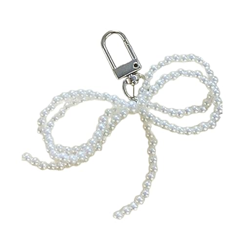 NHYHEHMR Handgefertigter Schlüsselbund mit zartem Bowknot Perlen Decoration Telefon Charme Keyring Bag Anhänger perfekt für Telefone und Geldbörsen NHYHEHMR Handgefertigter Schlüsselbund mit zartem Bowknot Perlen Decoration Telefon Charme Keyring Bag Anhänger perfekt für Telefone und Geldbörsen von NHYHEHMR