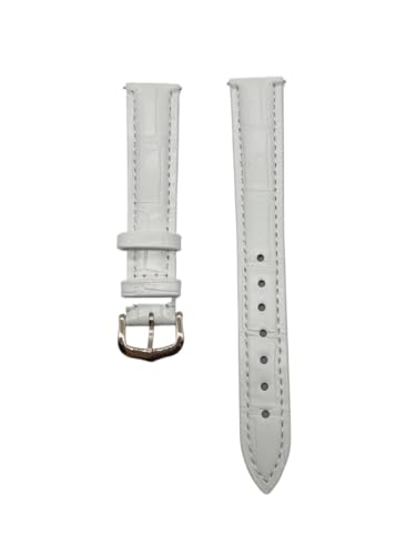NHYHEHMR Leder-Uhrengurt kompatibel mit Santos Solo Watchband Frauen 12 bis 20 mm Armband (grüne Silberschnalle, 21 mm) von NHYHEHMR