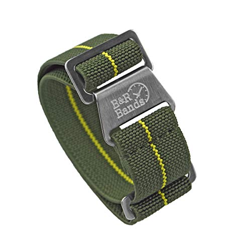 NHYHEHMR Military Elastic Parachute Style Watch Band Straps - Choice of Colors - 20mm 22mm von NHYHEHMR