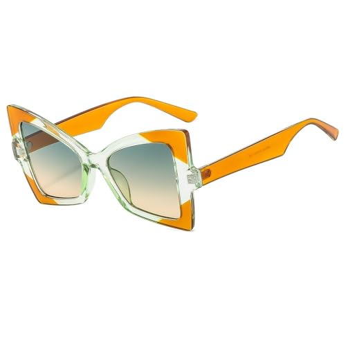 NHYHEHMR Neue 2025 Katzen -Auge Sonnenbrille Frauen Vintage zwei Farbrahmen Luxus Sonnenbrillen UV400 Brillen NHYHEHMR Neue 2025 Katzen -Auge Sonnenbrille Frauen Vintage zwei Farbrahmen Luxus Sonnenbrillen UV400 Brillen von NHYHEHMR
