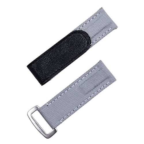 NHYHEHMR Nylon Fabric Leather 20mm Colorful Watchband for Strap Daytona Submariner GMT Yacht-Master Bracelet Watch Band (Color : Tiff Blue Blk, Size : 20mm) von NHYHEHMR