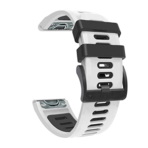 NHYHEHMR Quick Easy Fit Silicone Replacement Strap For Fenix 7 7X 6 6X Forerunner 935 945, Approach S60 S62, Descent Mk1 Mk2 Mk2i Watch 26 22mm Wristband von NHYHEHMR