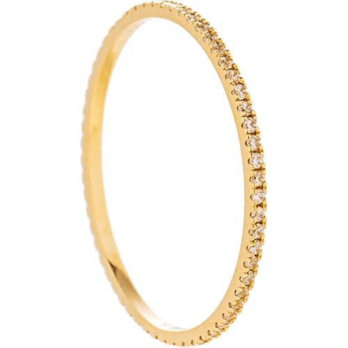 NHYHEHMR Rechte Handringe für Frauen, zierliches Ehering mit Moissanit 14k Weiß /14k gelb NHYHEHMR Rechte Handringe für Frauen, zierliches Ehering mit Moissanit 14k Weiß /14k gelb von NHYHEHMR