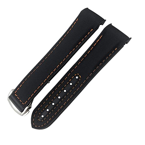 NHYHEHMR Rubber Nylon Leather Watchband 20mm 22mm 19 21mm For Omega GMT Planet Ocean Diver 300 Orange Silicone Watch Strap NHYHEHMR Rubber Nylon Leather Watchband 20mm 22mm 19 21mm For Omega GMT Planet Ocean Diver 300 Orange Silicone Watch Strap von NHYHEHMR
