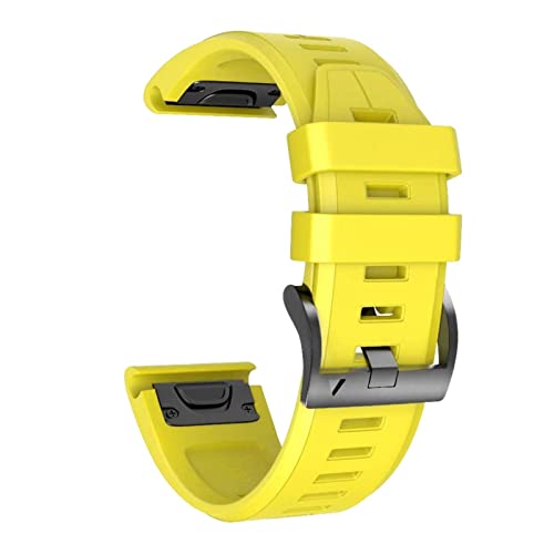 NHYHEHMR Silicone QuickFit Watch Band Straps for Fenix 7 7X 6 6X Pro 5X 5 3HR Enduro 935 945 D2 Smart Watch Band 22 26mm Bracelet (Color : Orange, Size : 22mm Fenix 6 6Pro) von NHYHEHMR