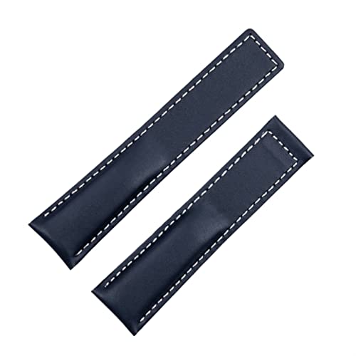 NHYHEHMR Watch Accessories for Strap Monaco Carrera Wrist Band Frosted Calfskin Quality Leather Watchband Bracelet 22mm (Color : Preto, Size : with Black Buckle) von NHYHEHMR