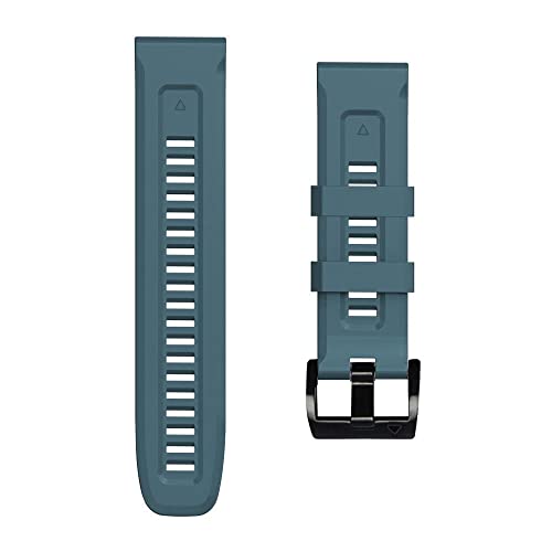 NHYHEHMR for Fenix 7 7X 6X 5X Watchband 22 26mm Bracelet for Fenix 6 Pro 5 Plus Buckle Silicone Quick Replacement Watch Straps (Color : White, Size : Width 22MM) von NHYHEHMR
