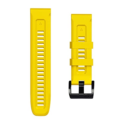NHYHEHMR for Fenix 7 7X 6X 5X Watchband 22 26mm Bracelet for Fenix 6 Pro 5 Plus Buckle Silicone Quick Replacement Watch Straps (Color : White, Size : Width 22MM) von NHYHEHMR