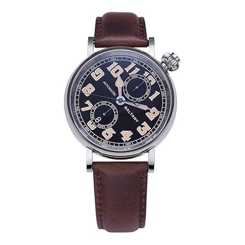 NIADI Baltany1935 Avigating Hommage Polit Herrenuhr S6047 Cockeyed Zifferblatt Kompletter Kalender 9122 Automatikuhren, V 1, Modern von NIADI