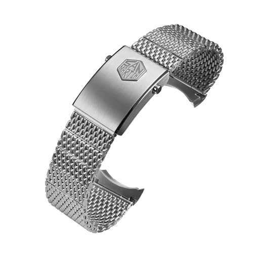 NIADI San Martin Mesh Milanaise-Armband Edelstahl Uhrenarmband passend für SN0008/SN0054/SN0109/SN0128/SN0135 NIADI San Martin Mesh Milanaise-Armband Edelstahl Uhrenarmband passend für SN0008/SN0054/SN0109/SN0128/SN0135 von NIADI