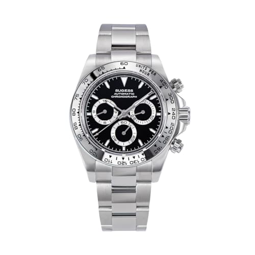 NIADI Sugess Automatik Mechanischer Chronograph Tauchen Herren Uhren 7750 Uhrwerk Armbanduhren Wasserdicht Multifunktions Armbanduhr, Farbe 6, modisch von NIADI