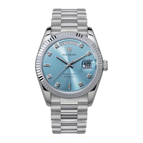 NIADI Sugess Classic S449 Automatik dan and date Herrenuhren Saphirglas Wasserdicht Luxus Mechanische Uhr, V 3, Armband von NIADI