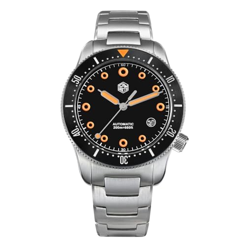 San Martin 39,5 mm YN55 automatische Herren-Taucheruhr Saphir wasserdichte mechanische Uhren SN0142, V 1, Modern von NIADI