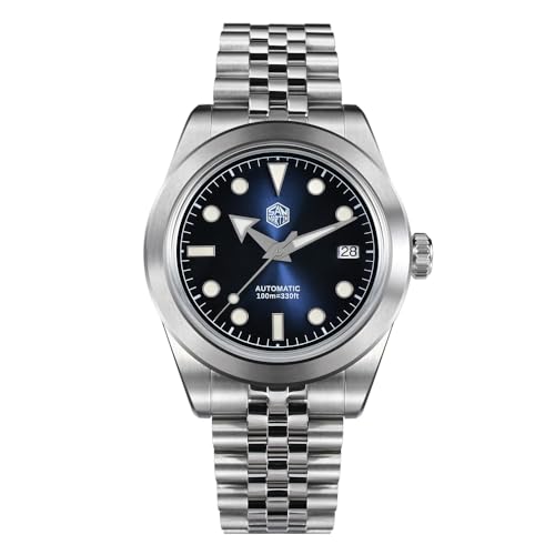 San Martin SN053G Sunray Emaille Herren-Sportuhr NH35A automatische mechanische wasserdichte Taucharmbanduhr, V 2, Modern von NIADI