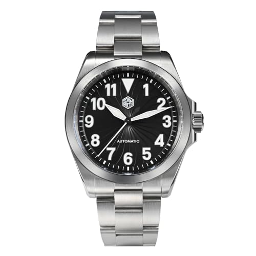 San Martin Turbinen-Zifferblatt Pilotenuhr NH35 Mode Sport Automatik Mechanische Uhren Saphir Leuchtend 10Bar SN0132, V 2 von NIADI
