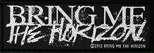 BRING ME THE HORIZON Aufnäher HORROR LOGO Patch gewebt 10 x 3,5 cm von Bring Me The Horizon