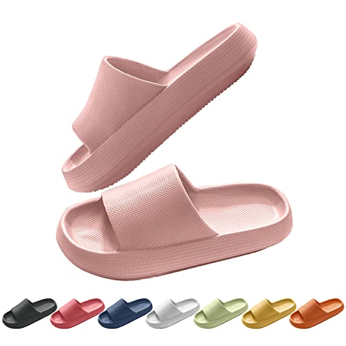 Hausschuhe Badeschuhe Herren Damen Kissenrutschen Pantoffeln Rutschfeste Dicker Sohle Super Weich Slippers EVA Strandpantoffeln für Indoor Outdoor Sommer Hausschuhe Schuhe Badelatschen Badeschuhe von NIBESSER