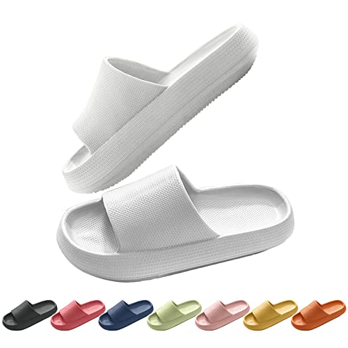 Hausschuhe Badeschuhe Herren Damen Kissenrutschen Pantoffeln Rutschfeste Dicker Sohle Super Weich Slippers EVA Strandpantoffeln für Indoor Outdoor Sommer Hausschuhe Schuhe Badelatschen Badeschuhe von NIBESSER