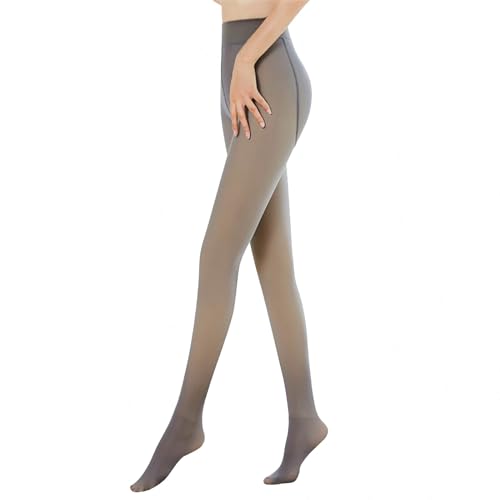 NIBESSER 2023 Damen Thermo Leggings Thermostrumpfhosen für damen Strumpfhose Verdickte Fleece Leggings Gefütterte Strümpfe Blickdicht Feinstrumpfhose Pantyhose Warm Winter, 220g von NIBESSER