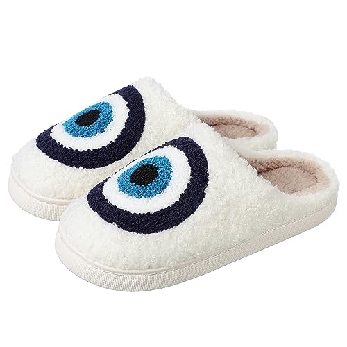 NIBESSER Halloween Kürbis Hausschuhe Damen Plüsch Winter Flauschige Pantoletten Warme Kuschelige Schlappen Rutschfeste Schuhe Für Frauen und Männer Bequeme Slippers Unisex von NIBESSER