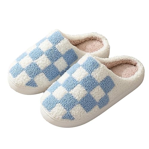 NIBESSER Hausschuhe Damen Plüsch Winter Flauschige Pantoletten Warme Kuschelige Schlappen Rutschfeste Schuhe Für Frauen und Männer Bequeme Slippers Unisex von NIBESSER