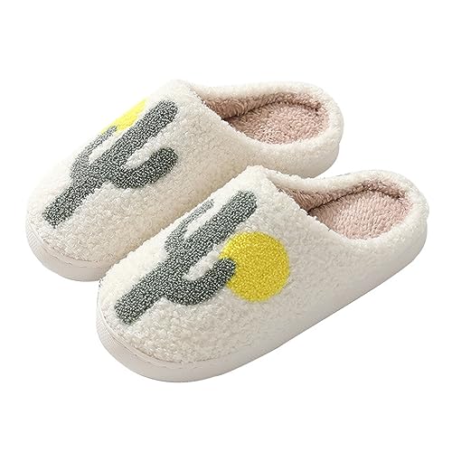 NIBESSER Hausschuhe Damen Plüsch Winter Flauschige Pantoletten Warme Kuschelige Schlappen Rutschfeste Schuhe Für Frauen und Männer Bequeme Slippers Unisex von NIBESSER