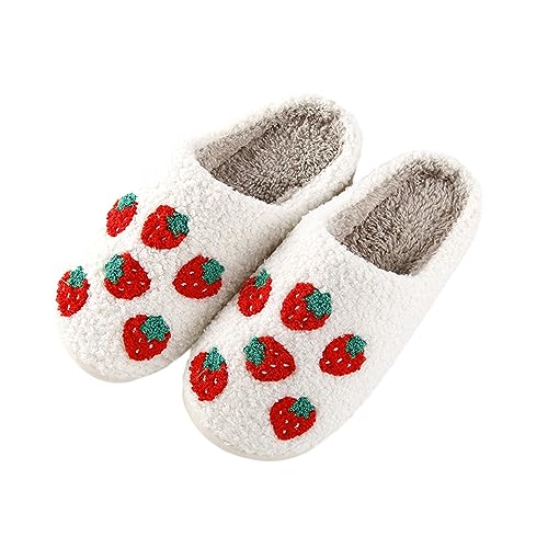 NIBESSER Hausschuhe Damen Plüsch Winter Flauschige Pantoletten Warme Kuschelige Schlappen Rutschfeste Schuhe Für Frauen und Männer Bequeme Slippers Unisex von NIBESSER