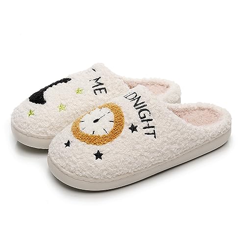 NIBESSER Hausschuhe Damen Plüsch Winter Flauschige Pantoletten Warme Kuschelige Schlappen Rutschfeste Schuhe Für Frauen und Männer Bequeme Slippers Unisex von NIBESSER