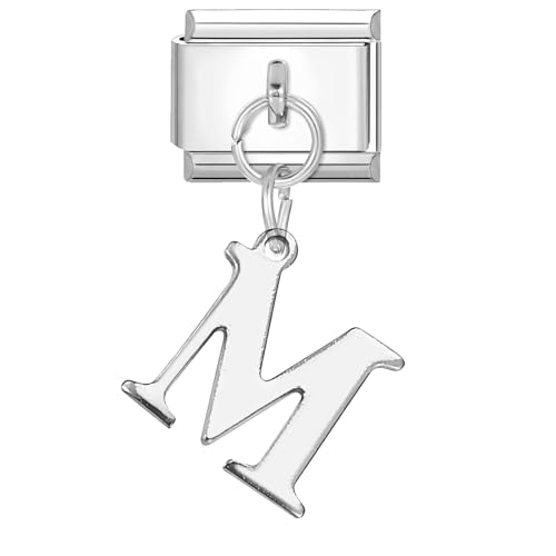 NIBESSER Italian Charm Bracelet Buchstaben A-Z Charms Anhänger DIY Abnehmbar Edelstahl Module für Italienische Armbänder, abnehmbare Module Armband Zubehör Geschenk NIBESSER Italian Charm Bracelet Buchstaben A-Z Charms Anhänger DIY Abnehmbar Edelstahl Module für Italienische Armbänder, abnehmbare Module Armband Zubehör Geschenk von NIBESSER