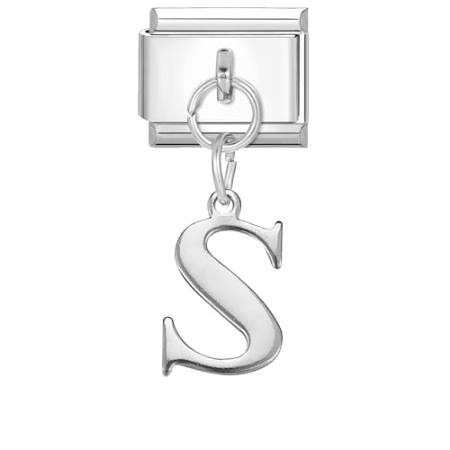 NIBESSER Italian Charm Bracelet Buchstaben A-Z Charms Anhänger DIY Abnehmbar Edelstahl Module für Italienische Armbänder, abnehmbare Module Armband Zubehör Geschenk NIBESSER Italian Charm Bracelet Buchstaben A-Z Charms Anhänger DIY Abnehmbar Edelstahl Module für Italienische Armbänder, abnehmbare Module Armband Zubehör Geschenk von NIBESSER