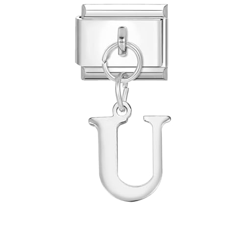 NIBESSER Italian Charm Bracelet Buchstaben A-Z Charms Anhänger DIY Abnehmbar Edelstahl Module für Italienische Armbänder, abnehmbare Module Armband Zubehör Geschenk NIBESSER Italian Charm Bracelet Buchstaben A-Z Charms Anhänger DIY Abnehmbar Edelstahl Module für Italienische Armbänder, abnehmbare Module Armband Zubehör Geschenk von NIBESSER