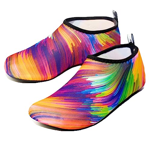 NIBESSER Unisex Badeschuhe Wasserschuhe Schnelltrocknend Aquaschuhe Barfuß Schuhe für Damen Herren Kinder Schwimmschuhe Super Leicht Surfschuhe Strandschuhe Outdoor Aqua Schuhe von NIBESSER