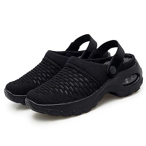 Orthopädische Schuhe Damen Luftkissen-Wanderschuhe Schuhe Hinten Offen Orthopädische Diabetiker-Wanderschuhe Mesh Atmungsaktiv Sandals Air Cushion Slip On Walking Shoes Outdoor-Walking-Shoes 36-42 von NIBESSER