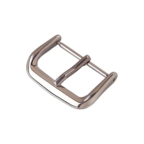 NIBOTT 316L Edelstahl Watch Buckle12 14 16 18 20 22 mm Ersatz for Marke Schnalle Watch Verschlusszubehör UTHAI T18. (Color : Silver buckle, Size : 22mm) von NIBOTT