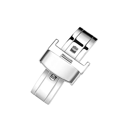 NIBOTT Uthai T05. Schmetterlingsbereitstellung Schnalle 316L Edelstahlverschluss Doppelklappe for Uhrenbänder Gurt 12 14 16 18 20 22 24mm(12mm) von NIBOTT