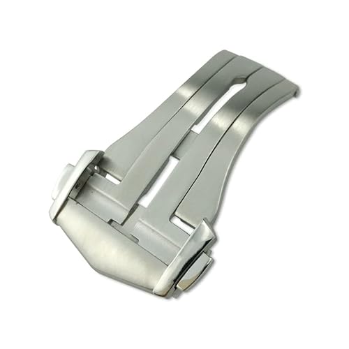 NIBYQ 18 mm hochwertige spitz zulaufende Edelstahl-Armbandschnalle für Omega-Leder/Gummi-Uhrenarmband, Faltschließe, Zubehör, 18 mm, Achat von NIBYQ