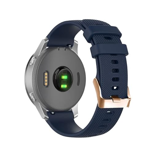 NIBYQ 20 mm Armband für Garmin Venu SQ Vivoactive 3, Silikonband für Forerunner 645 245 Vivomove HR Smartwatch-Armband, 20mm Universal, Achat von NIBYQ