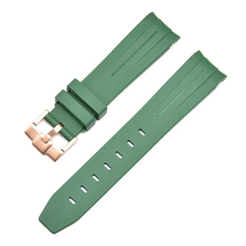 NIBYQ Gummi-Uhrenarmband für Rolex-Armband, 20 mm, 22 mm, 21 mm, Ersatz-Armbanduhr-Zubehör, 20 mm, Achat von NIBYQ
